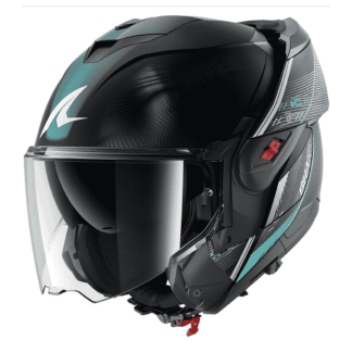 CASCO MODULAR SHARK OXO SPEED TECH NEGRO / AZUL