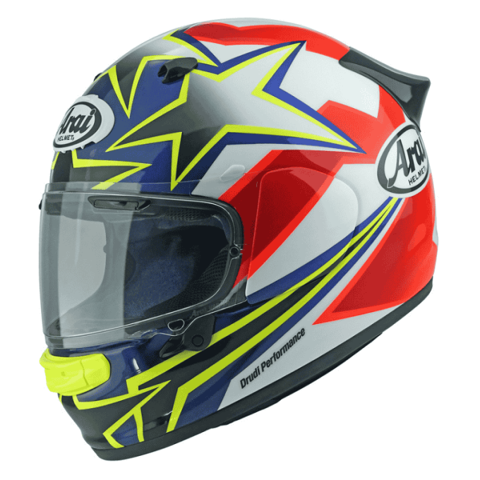 CASCO INTEGRAL ARAI QUANTIC STAR & STRIPES - ROJO