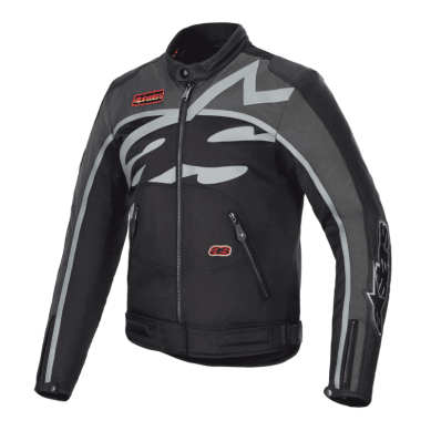 CHAQUETA DE CUERO ALPINESTARS AXTON NEGRO - BLANCO - ROJO