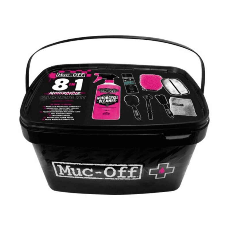 KIT LIMPIEZA MOTO MUC-OFF 8 en 1
