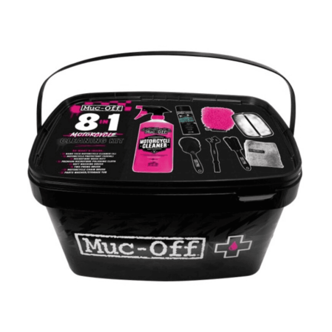 KIT LIMPIEZA MOTO MUC-OFF 8 en 1