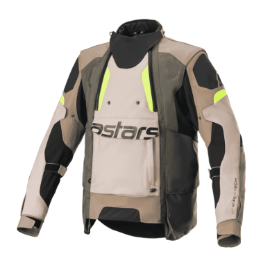 CHAQUETA ALPINESTARS HALO DRYSTAR MARRÓN / VERDE / NEGRO