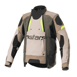 CHAQUETA ALPINESTARS HALO DRYSTAR MARRÓN / VERDE / NEGRO