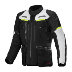 CHAQUETA ALPINESTARS BOGOTA PRO DRYSTAR NEGRO / AMARILLO NEON / BLANCO