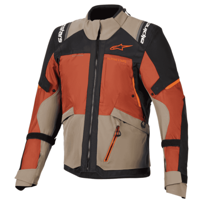 CHAQUETA ALPINESTARS ANDES V4 DRYSTAR NARANJA / NEGRO / MARRON