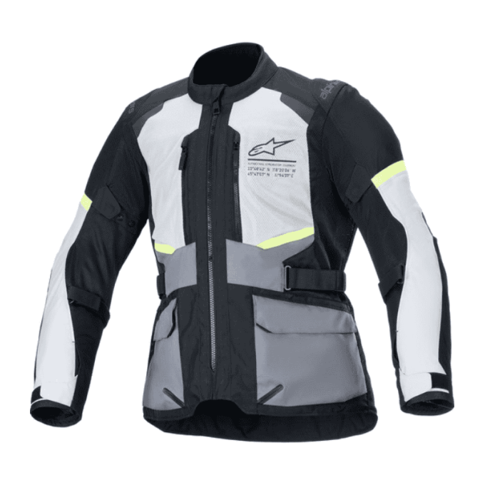 CHAQUETA ALPINESTARS ANDES AIR DRYSTAR BLANCO / NEGRO / AMARILLO NEON