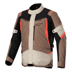 CHAQUETA ALPINESTARS ST-1 WATERPROOF MARRÓN / BLANCO / NEGRO