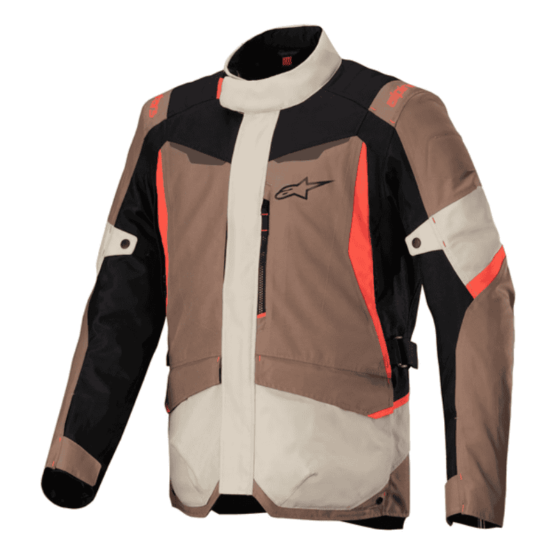 CHAQUETA ALPINESTARS ST-1 WATERPROOF MARRÓN / BLANCO / NEGRO