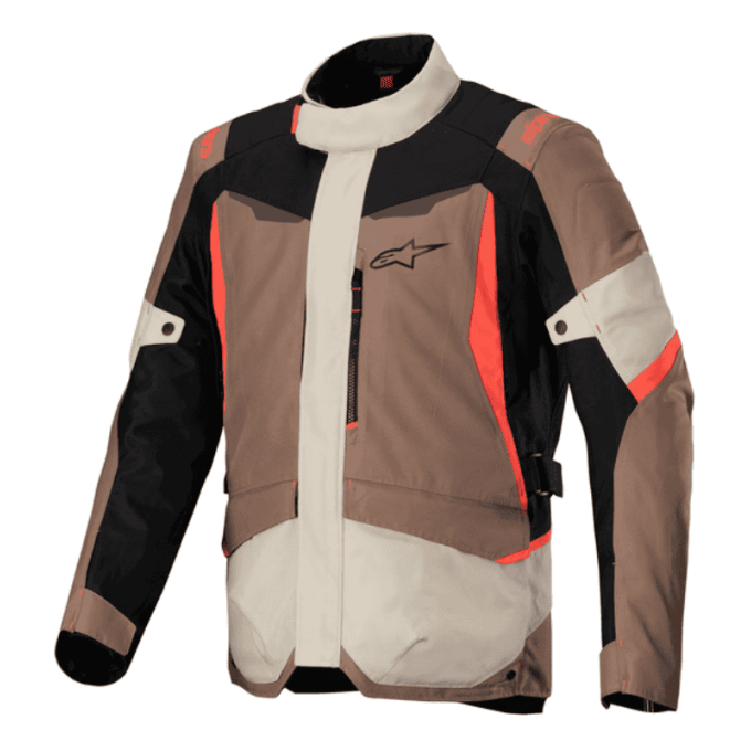 CHAQUETA ALPINESTARS ST-1 WATERPROOF MARRÓN / BLANCO / NEGRO
