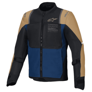 CHAQUETA ALPINESTARS ST-2 AIR NEGRO / AZUL OSCURO / MARRÓN