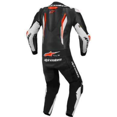 MONO DE PIEL 1 PIEZA HOMBRE ALPINESTARS RACING GP TECH V5 NEGRO / ROJO FLUOR