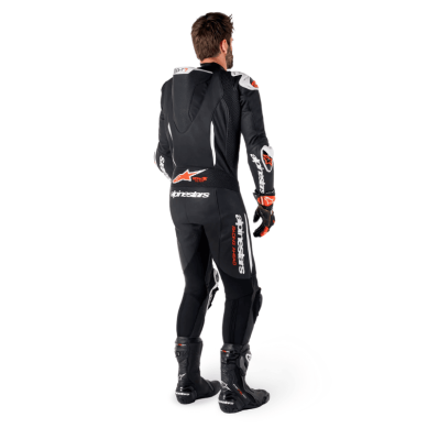 MONO DE PIEL 1 PIEZA HOMBRE ALPINESTARS RACING GP TECH V5 BLANCO / NEGRO / AMARILLO FLUOR