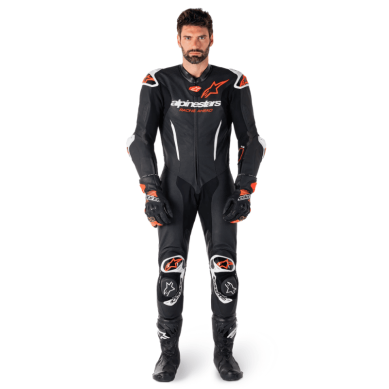 MONO DE PIEL 1 PIEZA HOMBRE ALPINESTARS RACING GP TECH V5 BLANCO / NEGRO / AMARILLO FLUOR