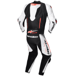 MONO DE PIEL 1 PIEZA HOMBRE ALPINESTARS RACING GP-R7 NEGRO / BLANCO / ROJO FLUOR
