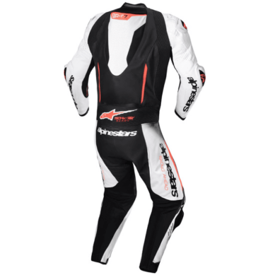 MONO DE PIEL 1 PIEZA HOMBRE ALPINESTARS RACING GP-R7 NEGRO / BLANCO / ROJO FLUOR