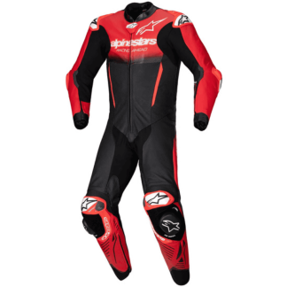 MONO DE PIEL 1 PIEZA HOMBRE ALPINESTARS RACING GP-R7 NEGRO / ROJO MEDIO