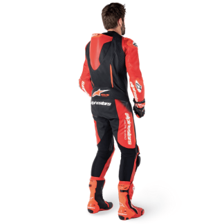 MONO DE PIEL 1 PIEZA HOMBRE ALPINESTARS RACING GP-R7 NEGRO / ROJO MEDIO