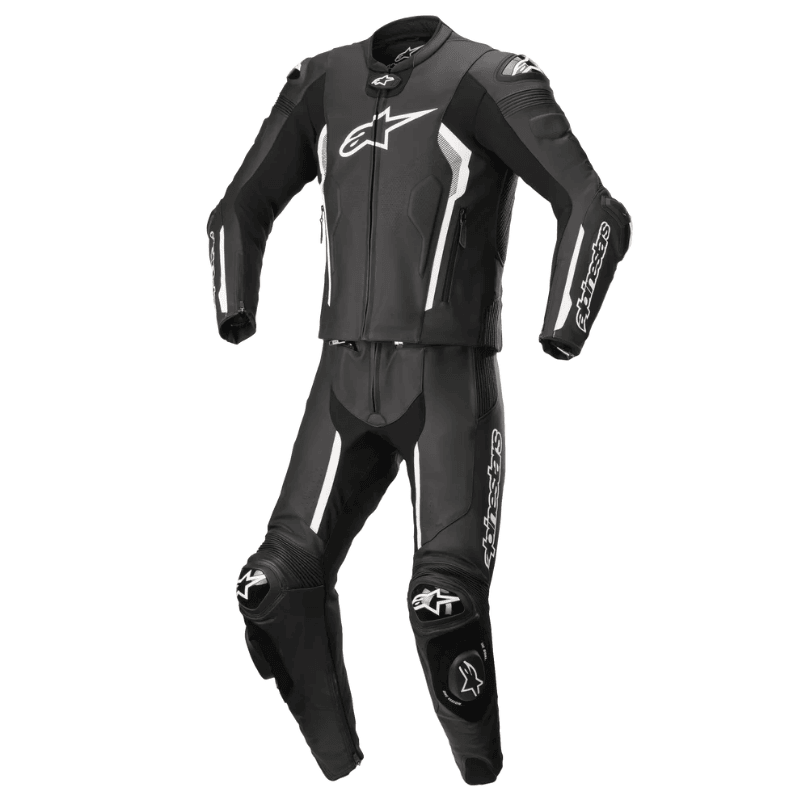 MONO DE PIEL 2 PIEZAS HOMBRE ALPINESTARS MISSILE V2 NEGRO / BLANCO