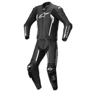 MONO DE PIEL 1 PIEZA HOMBRE ALPINESTARS RACING YOUTH GP PLUS NEGRO / BLANCO 