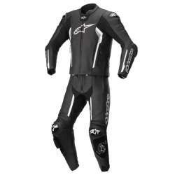 MONO DE PIEL 1 PIEZA HOMBRE ALPINESTARS RACING YOUTH GP PLUS NEGRO / BLANCO 