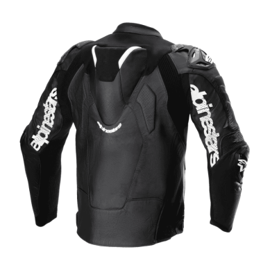 CHAQUETA DE CUERO ALPINESTARS ATEM V5 NEGRO / BLANCO