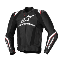CHAQUETA DE CUERO ALPINESTARS MISSILE V3 IGNITION NEGRO / BLANCO