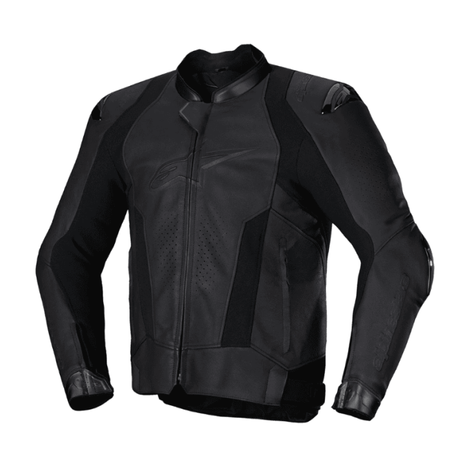 CHAQUETA DE CUERO ALPINESTARS MISSILE V3 NEGRO 