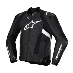 CHAQUETA DE CUERO ALPINESTARS MISSILE V3 NEGRO / BLANCO
