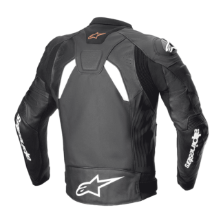 CHAQUETA DE CUERO ALPINESTARS GP PLUS R V4 RIDEKNIT BLANCO / NEGRO