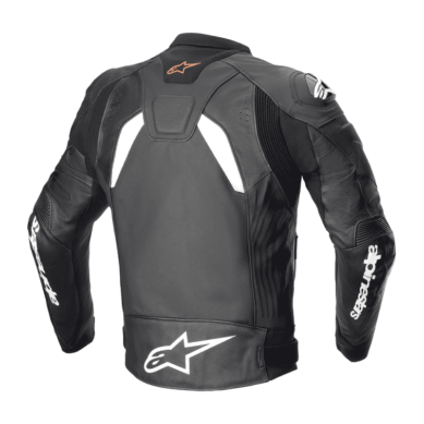 CHAQUETA DE CUERO ALPINESTARS GP PLUS R V4 RIDEKNIT BLANCO / NEGRO