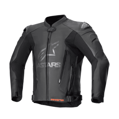 CHAQUETA DE CUERO ALPINESTARS GP PLUS V4 NEGRO / BLANCO