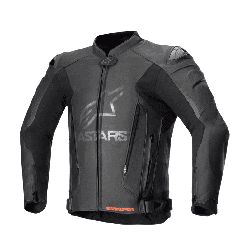CHAQUETA DE CUERO ALPINESTARS GP PLUS V4 NEGRO / BLANCO