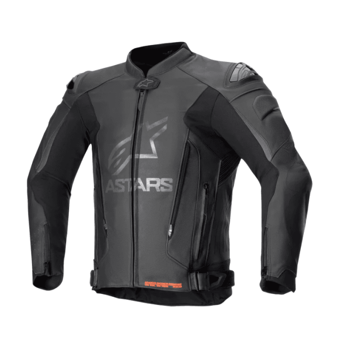 CHAQUETA DE CUERO ALPINESTARS GP PLUS V4 NEGRO / BLANCO