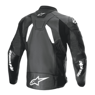 CHAQUETA DE CUERO ALPINESTARS GP PLUS R V4 AIRFLOW NEGRO / BLANCO