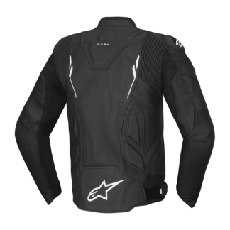 CHAQUETA DE CUERO ALPINESTARS DUSK NEGRO / BLANCO