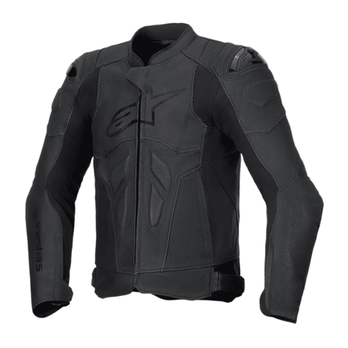 CHAQUETA DE CUERO ALPINESTARS DUSK AIRFLOW NEGRO / BLANCO