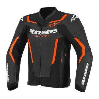CHAQUETA DE CUERO ALPINESTARS DUSK AIRFLOW NEGRO / BLANCO