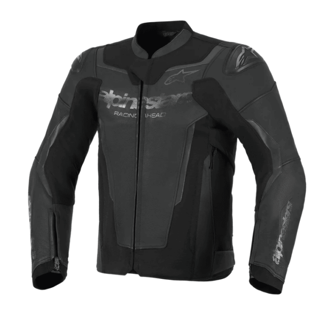 CHAQUETA DE CUERO ALPINESTARS GP FORCE V2 NEGRO