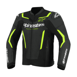 CHAQUETA DE CUERO ALPINESTARS GP FORCE V2 NEGRO / BLANCO