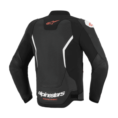 CHAQUETA DE CUERO ALPINESTARS GP FORCE V2  AIRFLOW NEGRO / AMARILLO NEÓN