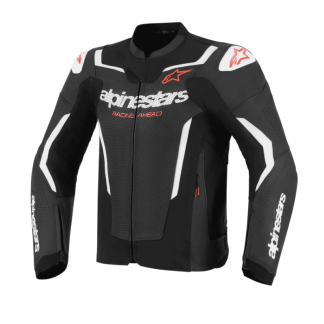 CHAQUETA DE CUERO ALPINESTARS GP FORCE V2  AIRFLOW NEGRO / AMARILLO NEÓN