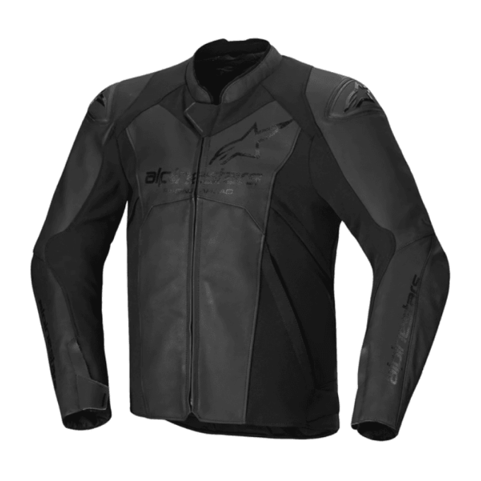 CHAQUETA DE CUERO ALPINESTARS FASTER V3 NEGRO