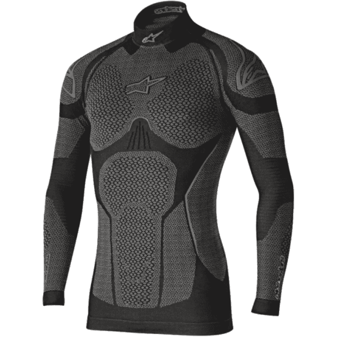 CAMISETA ALPINESTARS RIDE TECH TOP LONG SLEEVE WINTER NEGRO / GRIS