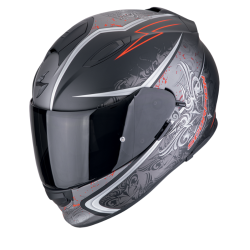 CASCO SCORPION EXO-491 RUN NEGRO MATE / ROJO