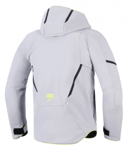 CHAQUETA ALPINESTARS AEROSHELL WP GRIS / AMARILLO FLUOR