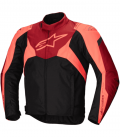 CHAQUETA ALPINESTARS T-JAWS V4 WP NEGRO / ROJO FLUOR / ROJO OSCURO