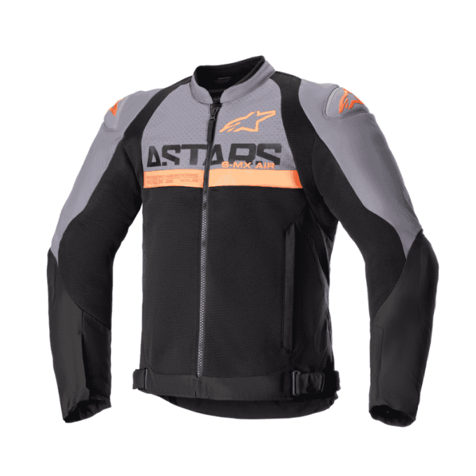 Chaqueta Alpinestars SMX Air Gris Negro Naranja Fluo