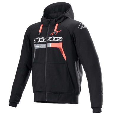 Sudadera Alpinestars Chrome Ignition Urbana Negro / Rojo con Tech-Air®