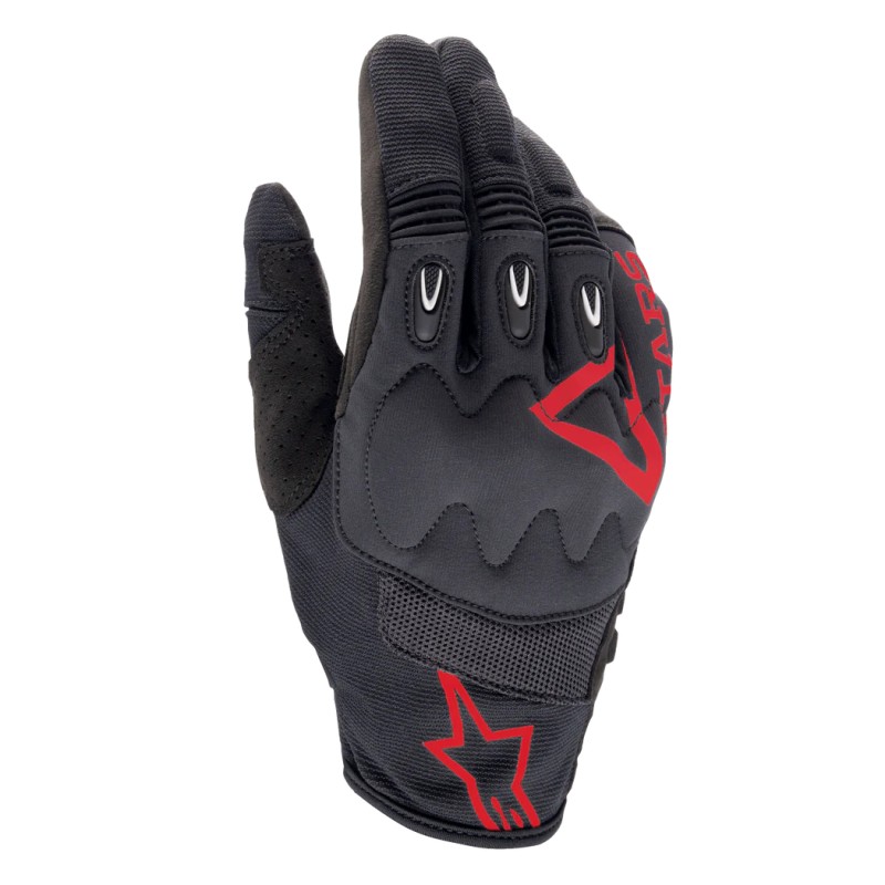 Guantes Alpinestars Techdura Enduro CE Nivel 1 Negro / Rojo