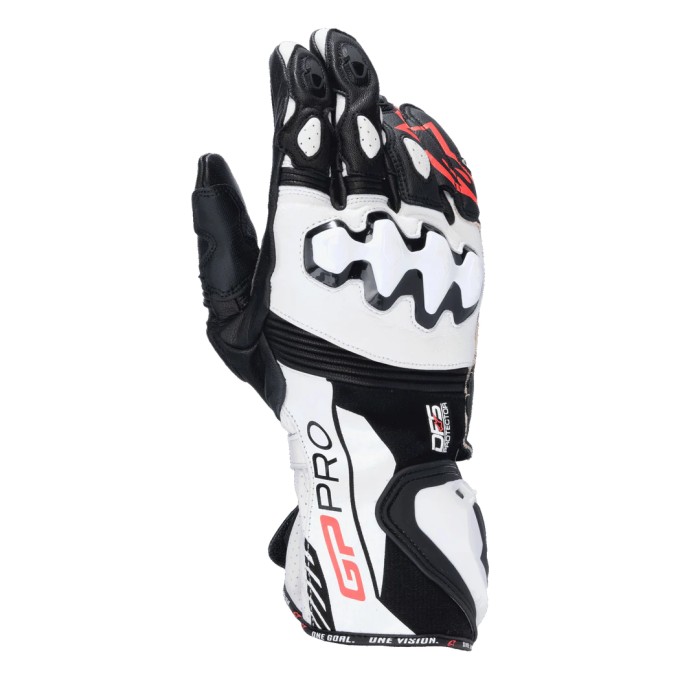 Guantes Alpinestars GP Pro R4 Racing DFS Negro y Blanco